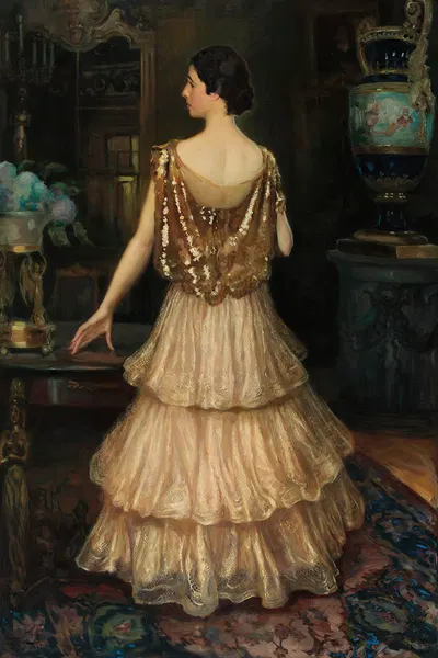 Portrait of Mrs. Gawrońska by Kazimierz Stabrowski, 1927 — digital art print download