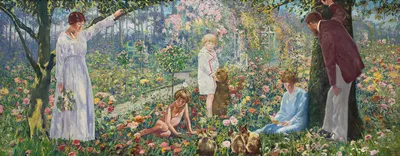Сад де Лувесьен by Леон Камир-Кауфман, 1927 — digital art print download