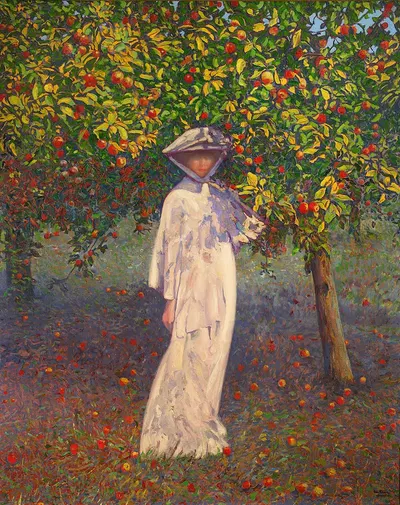 Дама в саду – Осень by Леон Камир-Кауфман, 1927 — digital art print download