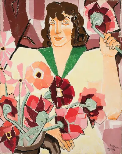 Цветочник by Ромуальд Камиль Витковский, 1948 — digital art print download