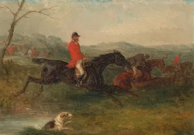 Лисий охотник; Очистка ручья by Уильям Шайер, 1863 — digital art print download