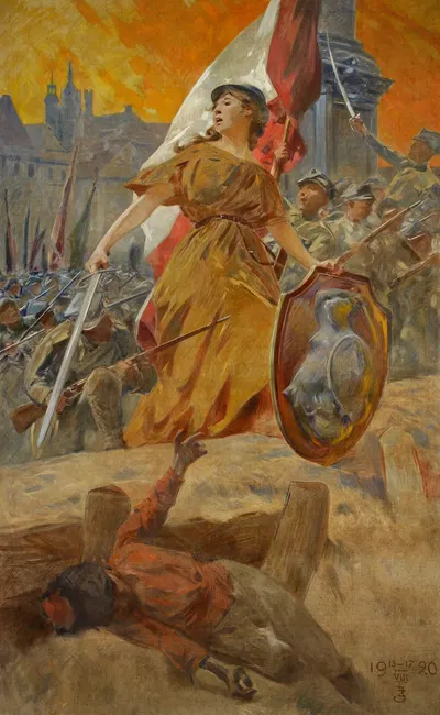 Аллегория победы в 1920 by Здзислав Ясиньский, 1920 — digital art print download