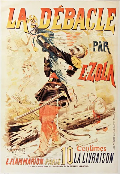 La Débâcle par E. Zola, E. Flammarion by Paul De Sémant, 1890 — digital art print download