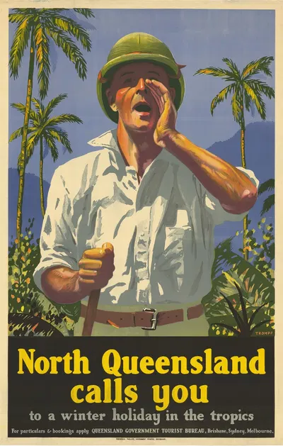 North Queensland Calls You to a Winter Holiday in the Tropics by Percy Trompf — digital art print download