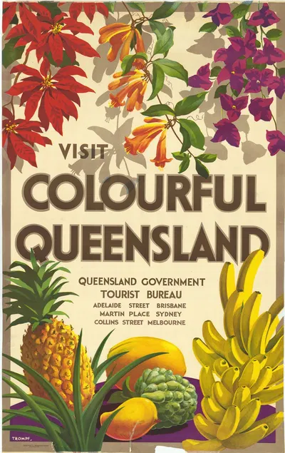 Visit Colourful Queensland by Percy Trompf — digital art print download