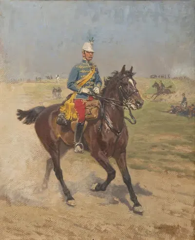 Всадник-солдат by Александр Пок, 1907 — digital art print download