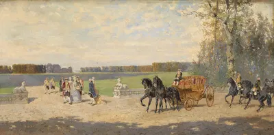 Выезд перед замком by Александр фон Бенса — digital art print download