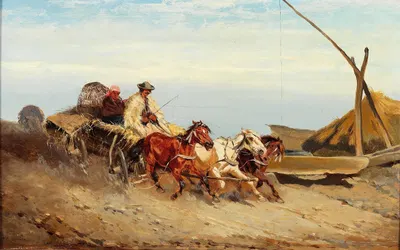 Возвращение венгерских крестьян by Александр фон Бенса — digital art print download
