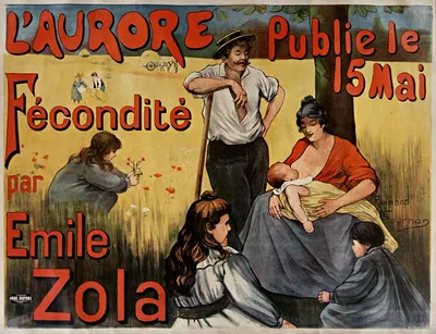 L'Aurore publie… Fécondité par Emile Zola by Реймонд Турнон, 1899 — digital art print download