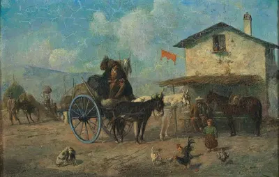 Отдых у пивной by Альфред Фридлендер — digital art print download