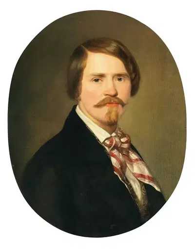 Portrait of a man by Anton Einsle — digital art print download