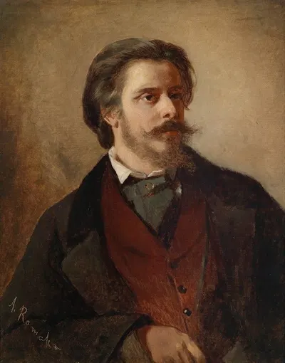 Bildnis des Malers Berthold Winder by Anton Romako — digital art print download