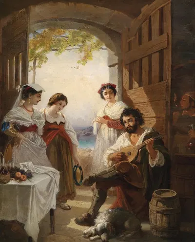 Neapolitanische Schenke by Anton Romako — digital art print download