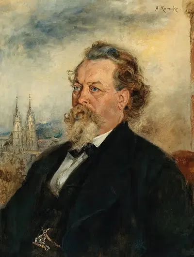Porträt Bücher Wilhelm by Anton Romako — digital art print download