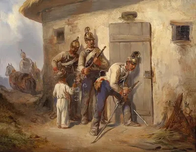Австрийский драгонер by Август фон Петтенкофен — digital art print download