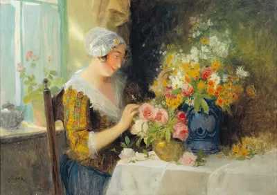 При составлении букета by Карл Дукса — digital art print download