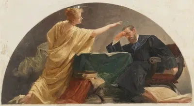 Lunette für den Justizpalast by Carl Johann Peyfuss, 1899 — digital art print download