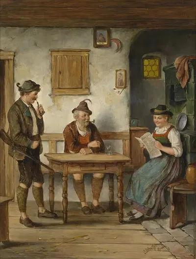 Ягерлатейн by Карл Остершетцер, 1896 — digital art print download