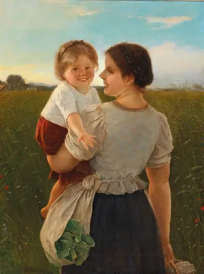 Mutterglück by Carl von Bergen — digital art print download