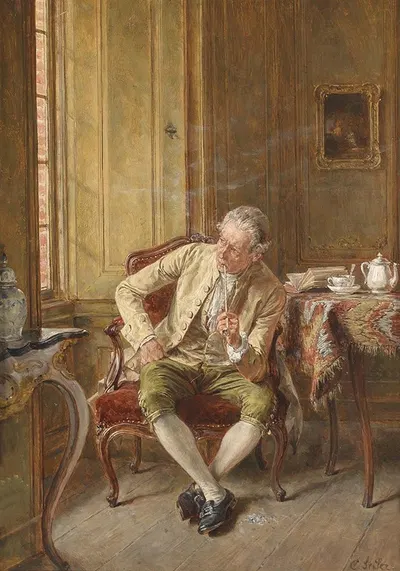 Перерыв by Карл Вильгельм Антон Зайлер, 1916 — digital art print download