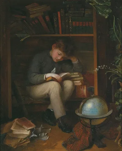Bücherwurm by Eduard Swoboda — digital art print download