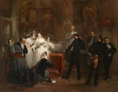 Die verschmähte Braut by Eduard Swoboda — digital art print download