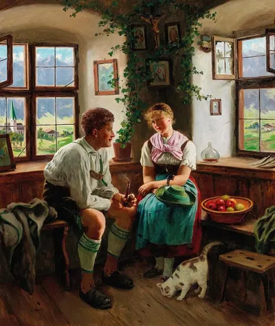 Beneath the Household Shrine by Emil Rau — digital art print download