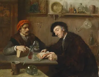 Die Chemiker by Ernst Karl Georg Zimmermann — digital art print download