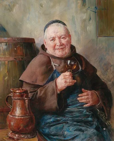 Enjoying his break by Ernst Nowak — digital art print download