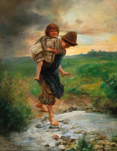 На спине by Эрнст Новака — digital art print download
