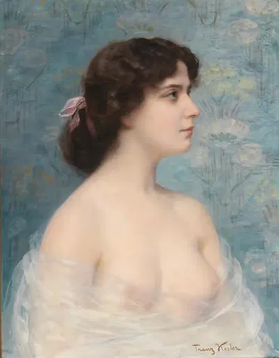 Young Beauty by Franz Xaver Kosler — digital art print download
