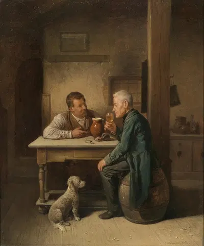 Ein treuer Begleiter by Friedrich Friedländer, 1868 — digital art print download