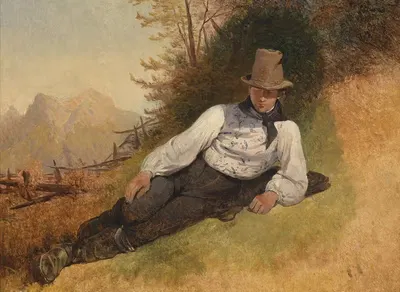 Крестьянский парень by Фридрих Август Маттиас Гаурманн, 1830 — digital art print download