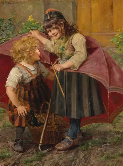 Зонтик by Георг Рёсслер, 1899 — digital art print download