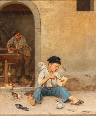 The Young Assistant by Giulio del Torre — digital art print download