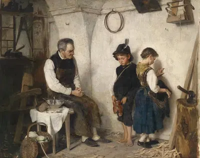 Разбитый кувшин by Густав Иглер, 1876 — digital art print download