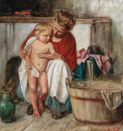 Nach dem Bade by Gustav Igler — digital art print download