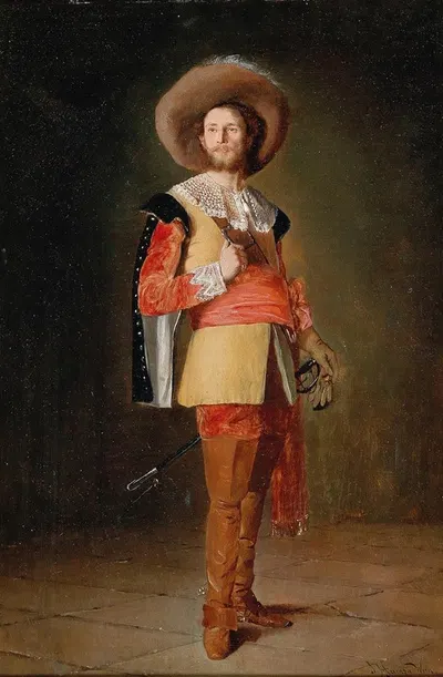 A Knight by Johann Hamza — digital art print download