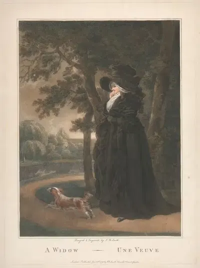A Widow – Une Veuve by John Raphael Smith, 1791 — digital art print download