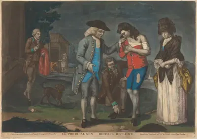 The Prodigal Son Returns Reclaim'd by John Raphael Smith, c. 1775 — digital art print download