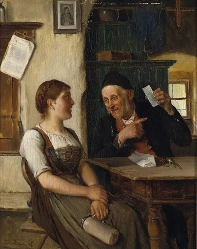 Dein Bild by Josef Kinzel, 1889 — digital art print download