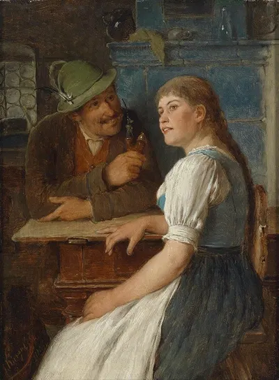 Schlechter Witz by Josef Kinzel, 1886 — digital art print download