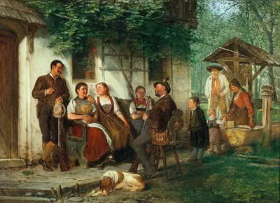 Spinning a Yarn by Josef Kinzel — digital art print download