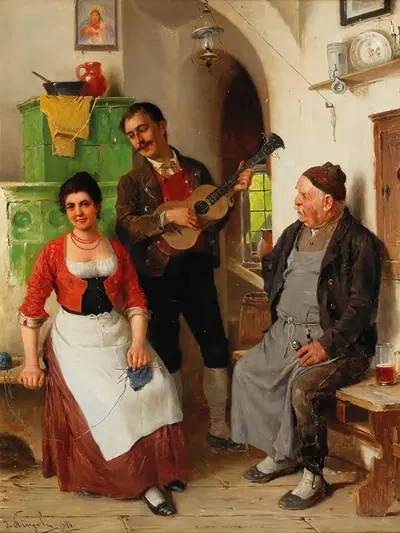 The Serenade by Josef Kinzel — digital art print download