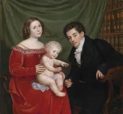 Семья Сидорович by Иосиф Циглер, 1824 — digital art print download