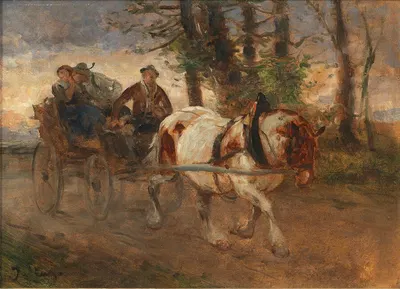 По дороге домой by Юлий фон Блаас — digital art print download