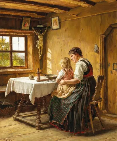 Благодарственная молитва by Карл Гебхардт — digital art print download