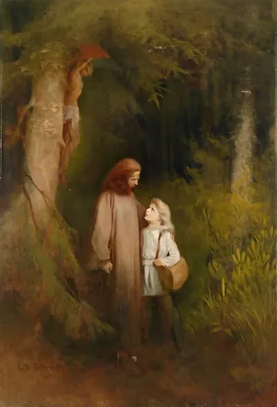 Прощание by Карл Вильгельм Диффенбах, 1892 — digital art print download