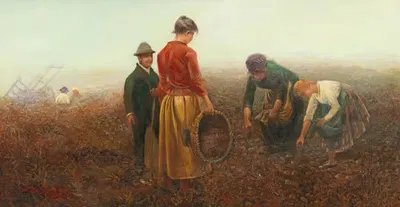 The Potato Harvest by Laszlo Pataky von Sospatak — digital art print download