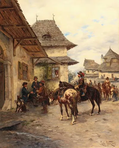 Отдых всадника by Людвиг Гедлек — digital art print download
